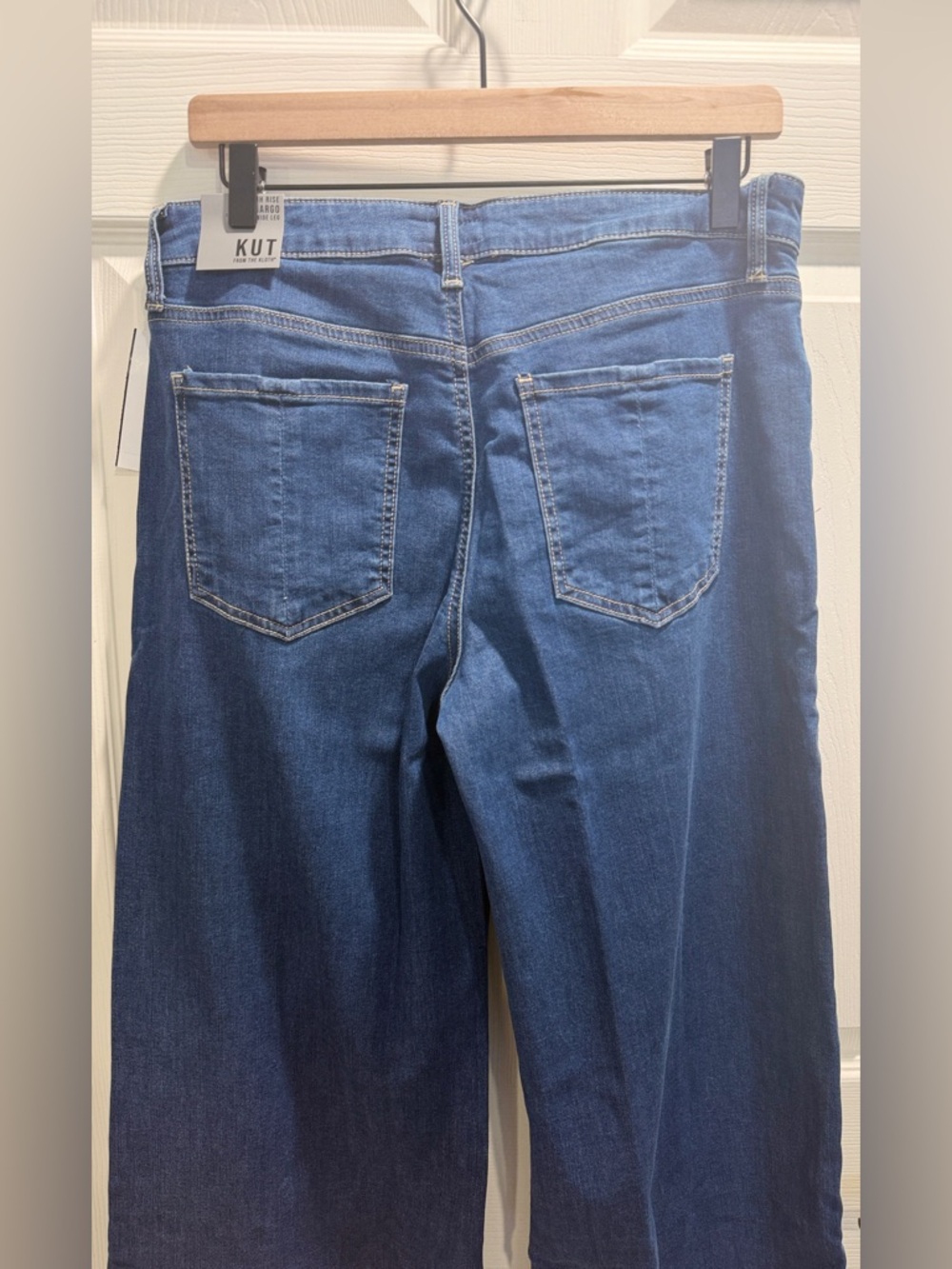KUT from the Kloth Margo Cuffed Pintuck Wide Leg Jeans-Size 8-NWT - Picture 12 of 14